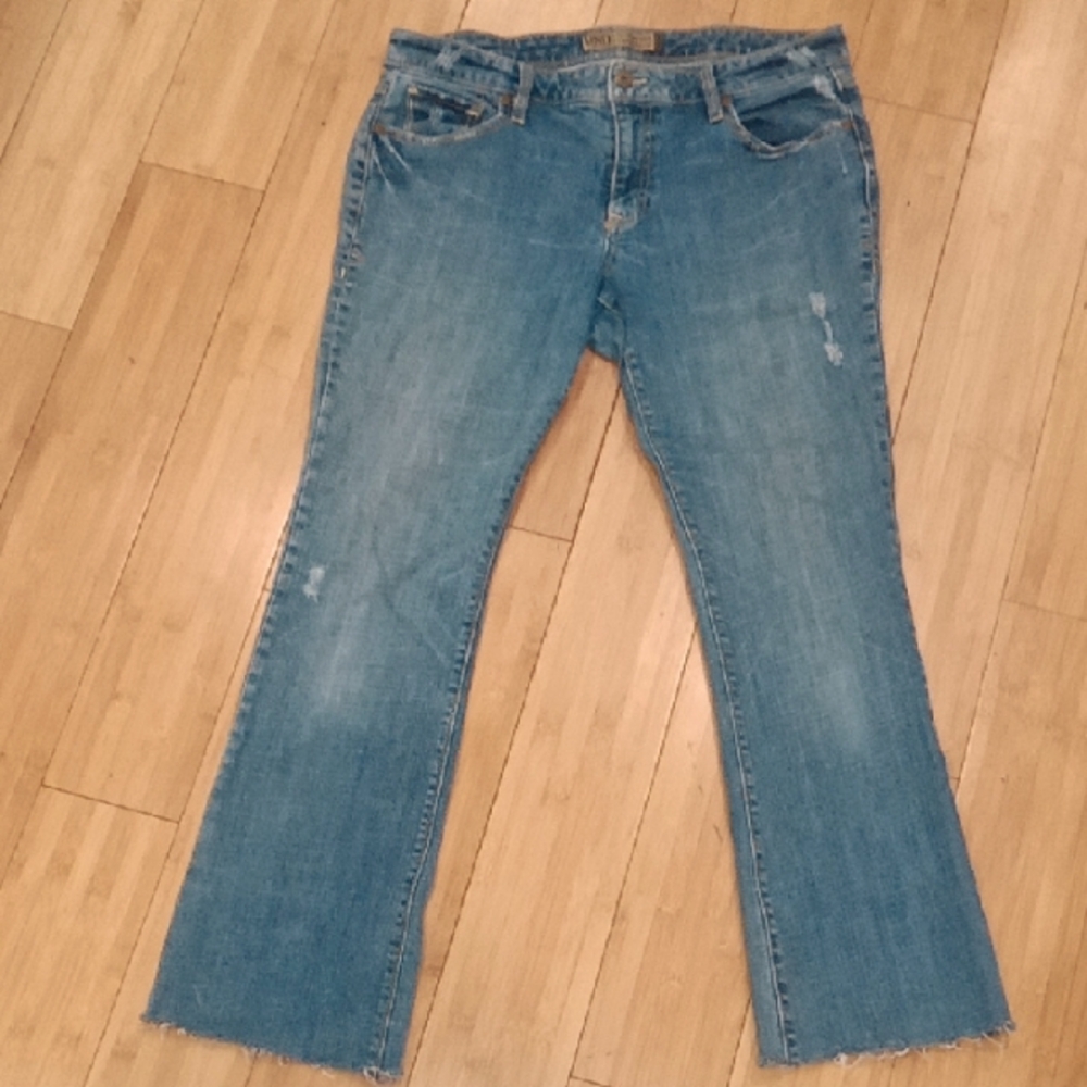 Old Navy Blue Flare Wide Leg Jeans